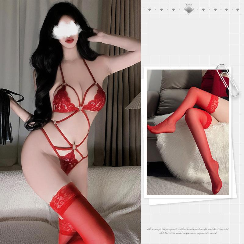 Lace Open Crotch Free Three-Point Sexy Lingerie