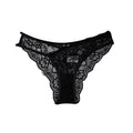 Sexy Women's Low Rise Lace G-String Panties Strappy Design with Breathable Cotton Crotch