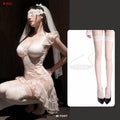 Bridal Fishtail Skirt See-through Sexy Flirting Suit