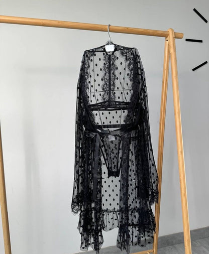 Luxe Dotted Robe