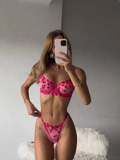 Floral Seduction Lingerie Set
