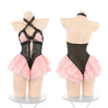 Sweetheart Lace Tulle Halter Bodysuit
