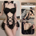 Lace Maid Costume See-through Free Sexy Lingerie