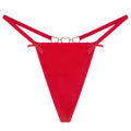 Sexy Love Heart Chain Bowknot Low Waist Seamless Women's Thong