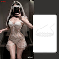 Bridal Fishtail Skirt See-through Sexy Flirting Suit