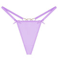 Sexy Love Heart Chain Bowknot Low Waist Seamless Women's Thong