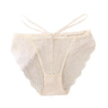 Sexy Women's Signature Lace Thong Low Rise with Breathable Cotton Crotch