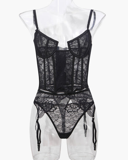 Push Up Corset Bra and Panty Sets
