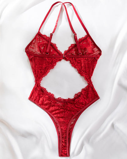 Cross With Backless Hollow Bodysuits