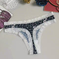 Sexy Seamless Silk Printed Women's Underwear Thong