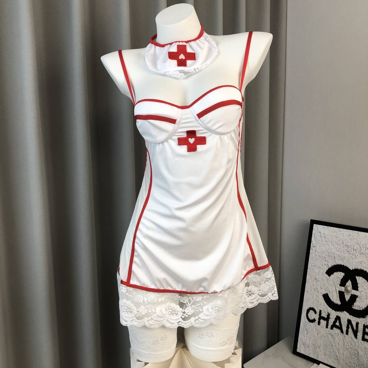 Sweet Nurse Role-playing Sexy Lingerie Set