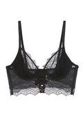 Seductive Underwired Unlined White Demi Lace Bra