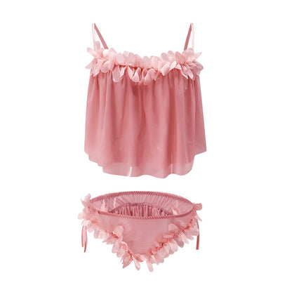 Seduction Sexy Lace Flower Slip Nightdress